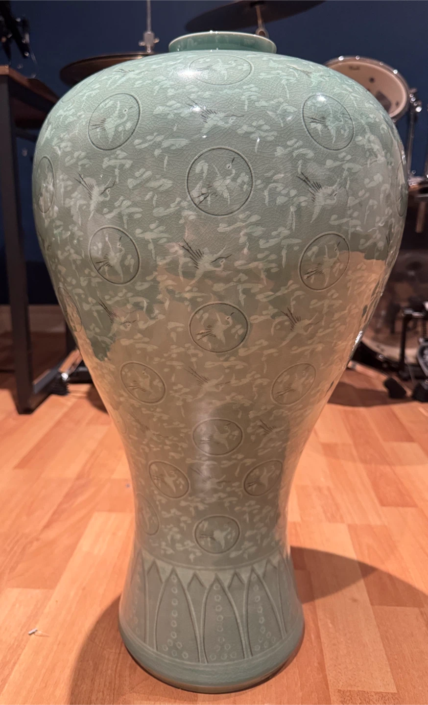 Korean Celadon Style Decorative Vase – Replica