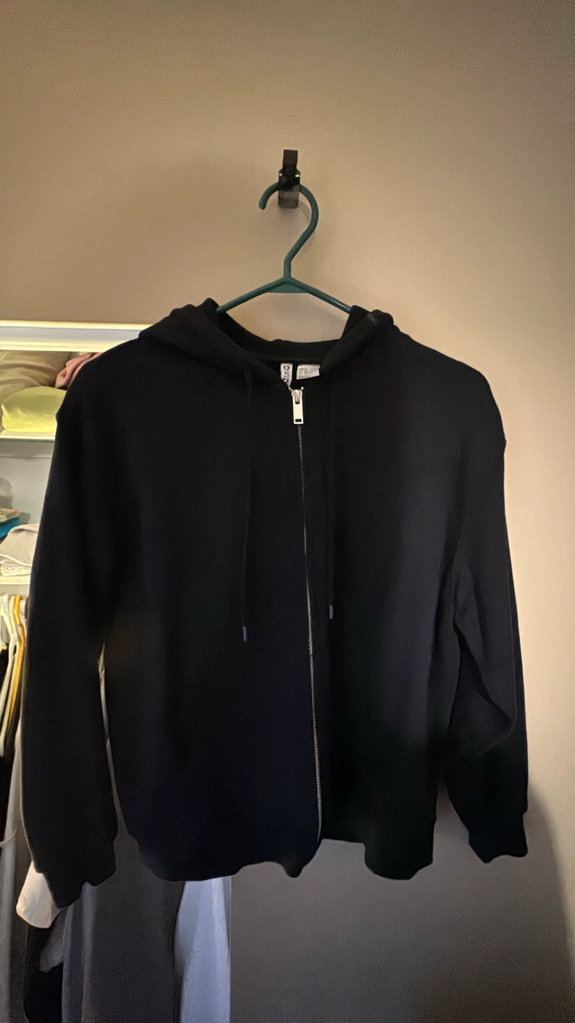 H&M Divided Black Zip-Up Hoodie
