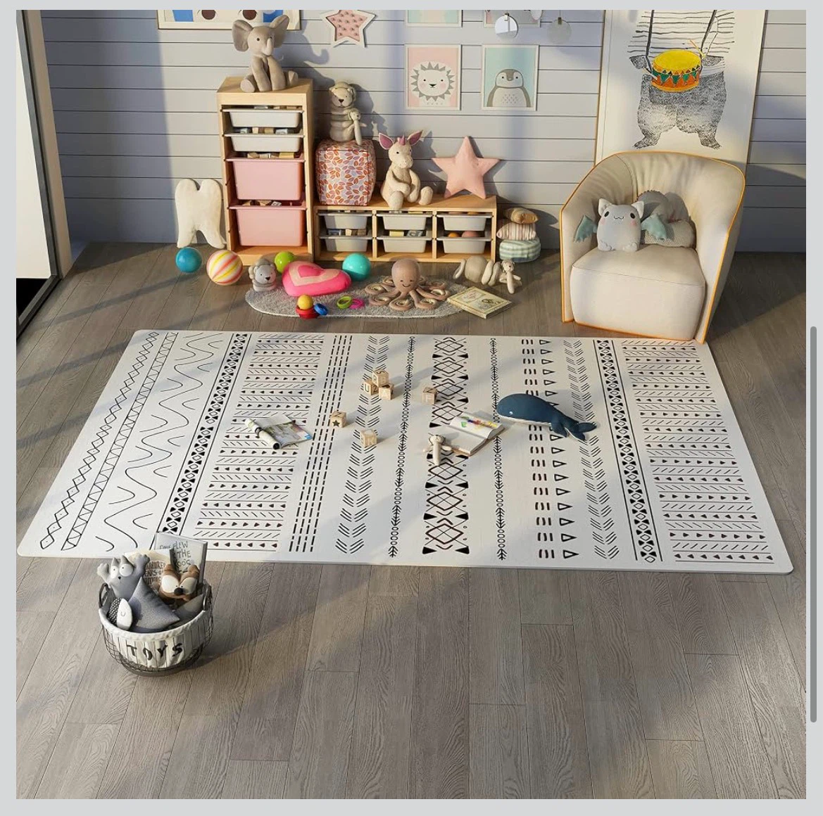 Play Mat - 72" x 48" - Tribal Pattern - photo 3