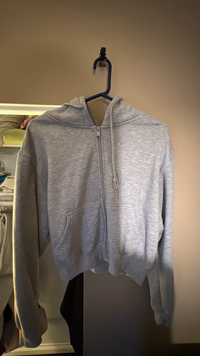 Ardene Grey Zip-Up Hoodie