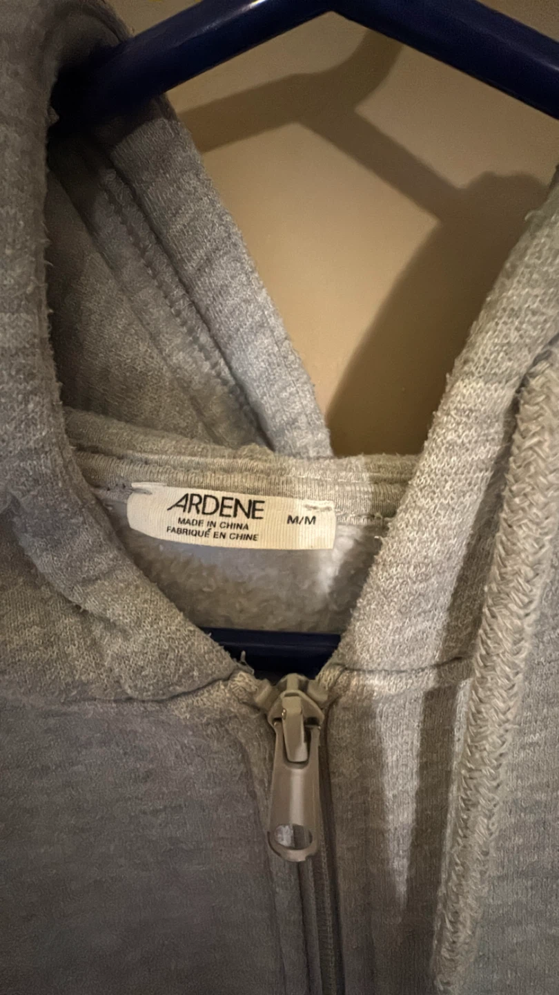 Ardene Grey Zip-Up Hoodie - photo 2