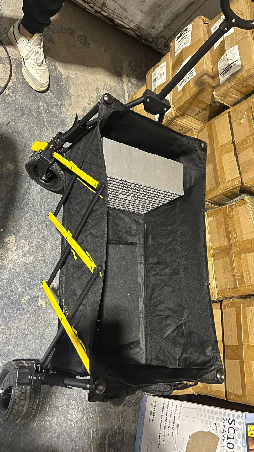 Black Folding Wagon Cart