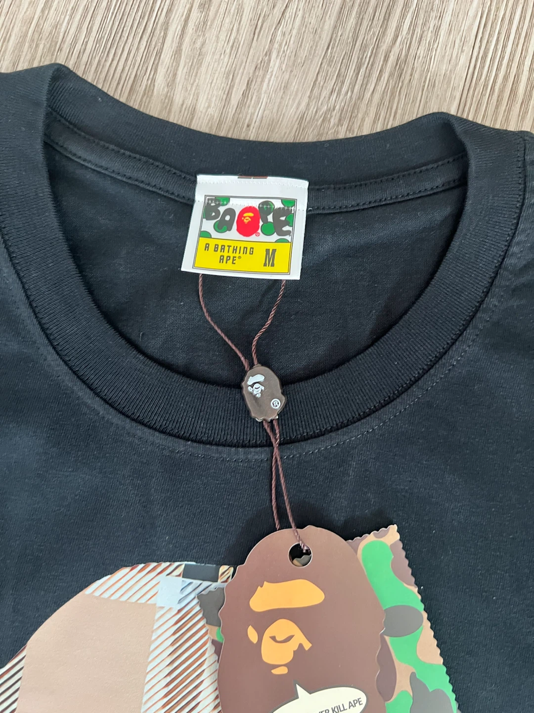 Bape x burbary T-Shirt - Black, Size M - photo 3