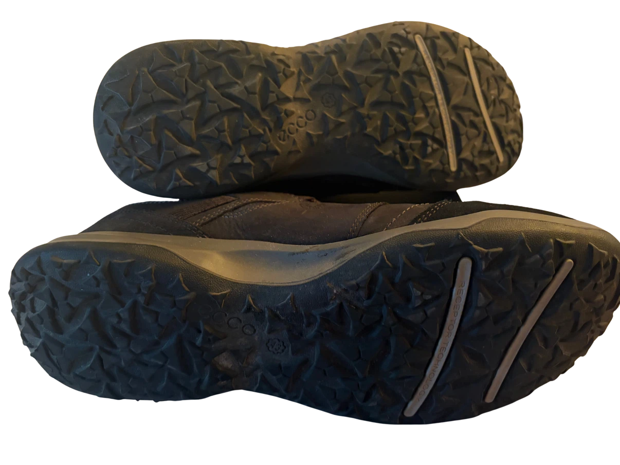 ECCO Men's Black Suede/Leather Sneakers - photo 2