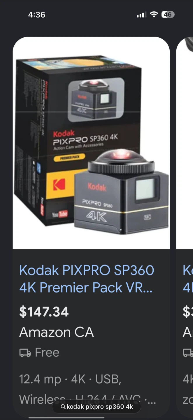 Kodak PixPro 360 Degree 4K Action Camera - photo 2