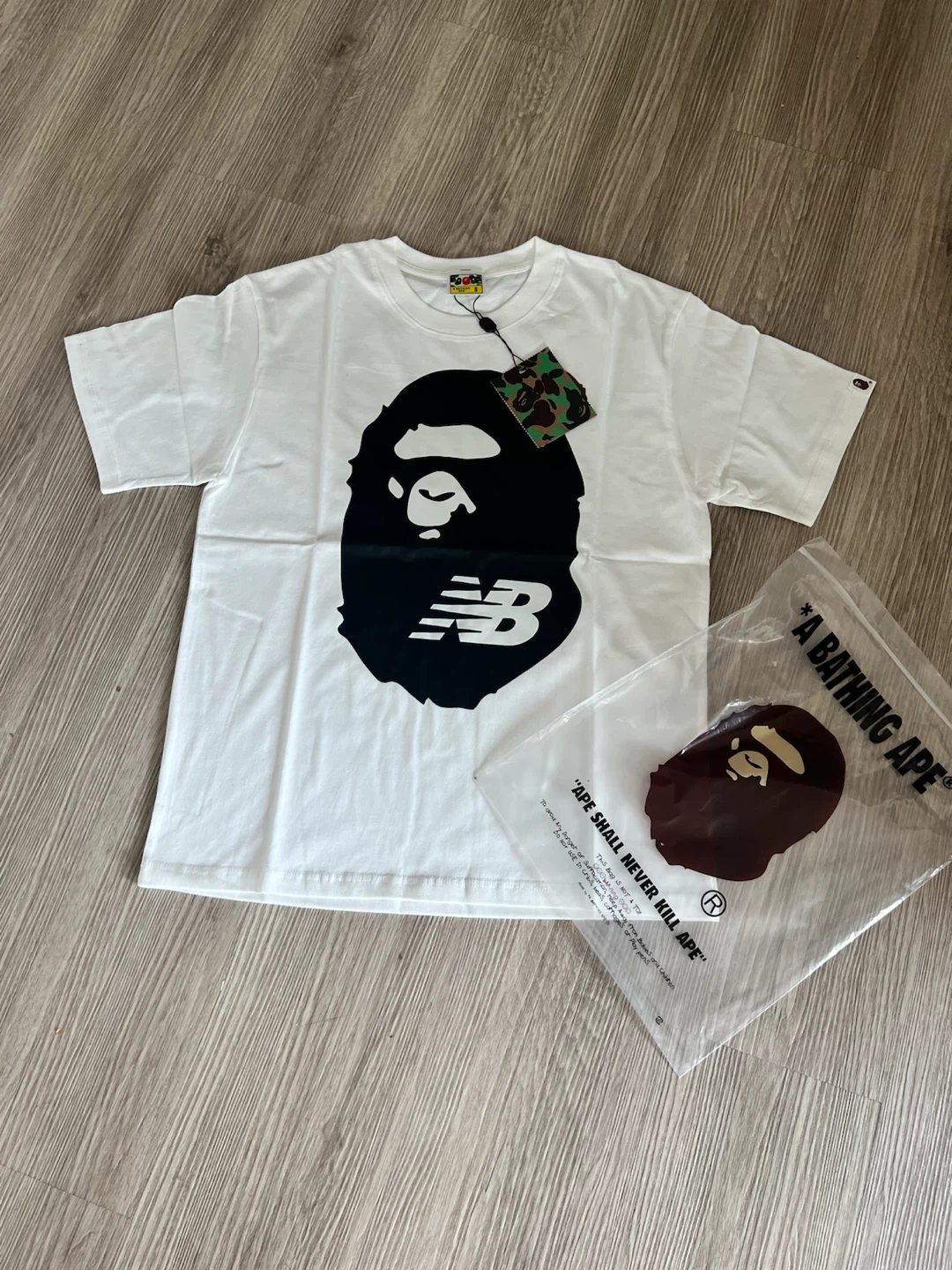 A Bathing Ape x New Balance White T-Shirt