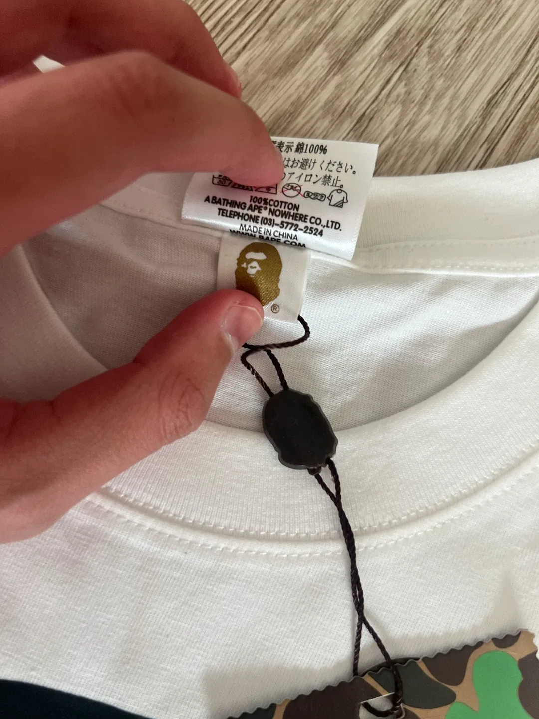 A Bathing Ape x New Balance White T-Shirt - photo 4