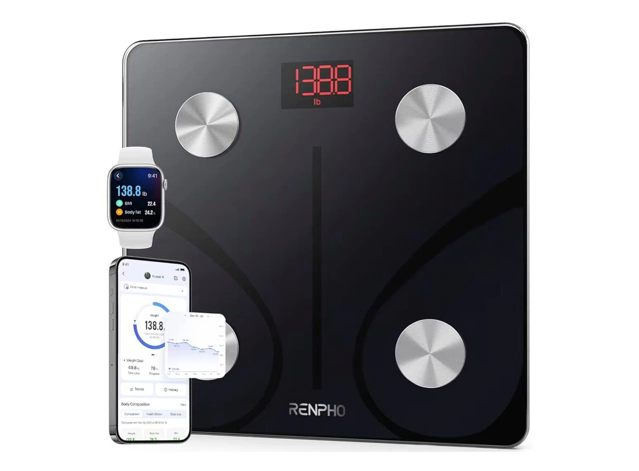 RENPHO Body Fat Scale, Smart BMI Digital Bathroom Scale