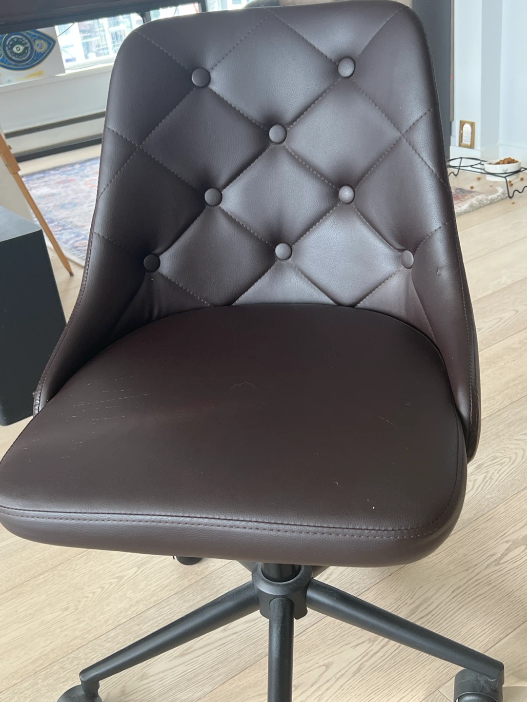 Brown Tufted Office Chair - photo 2