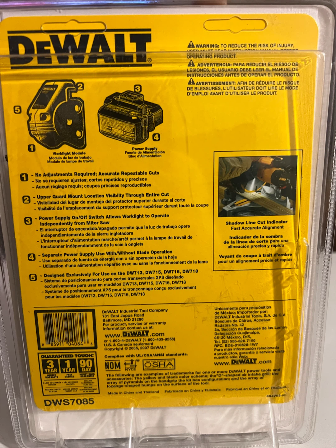 DeWalt Heavy-Duty Miter Saw LED Worklight System DWS7085 - photo 4