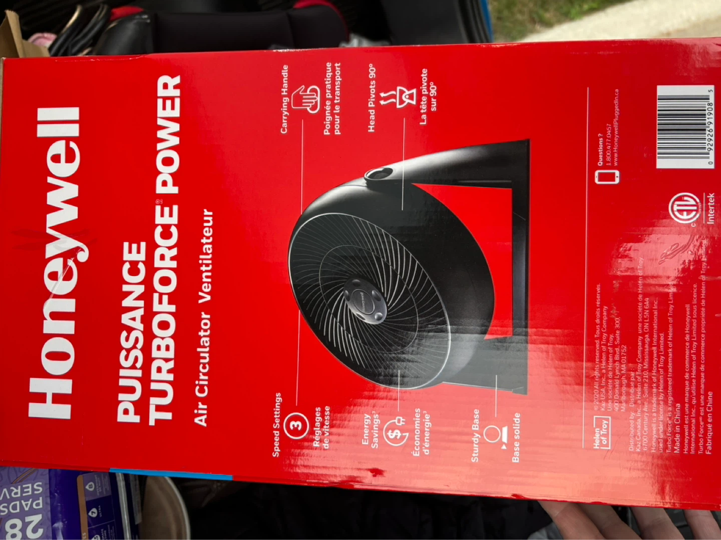 Honeywell TurboForce Power Air Circulator Fan - photo 2