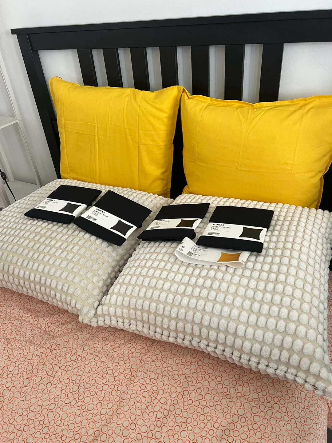 4 IKEA Big Cushions(black covers sold)