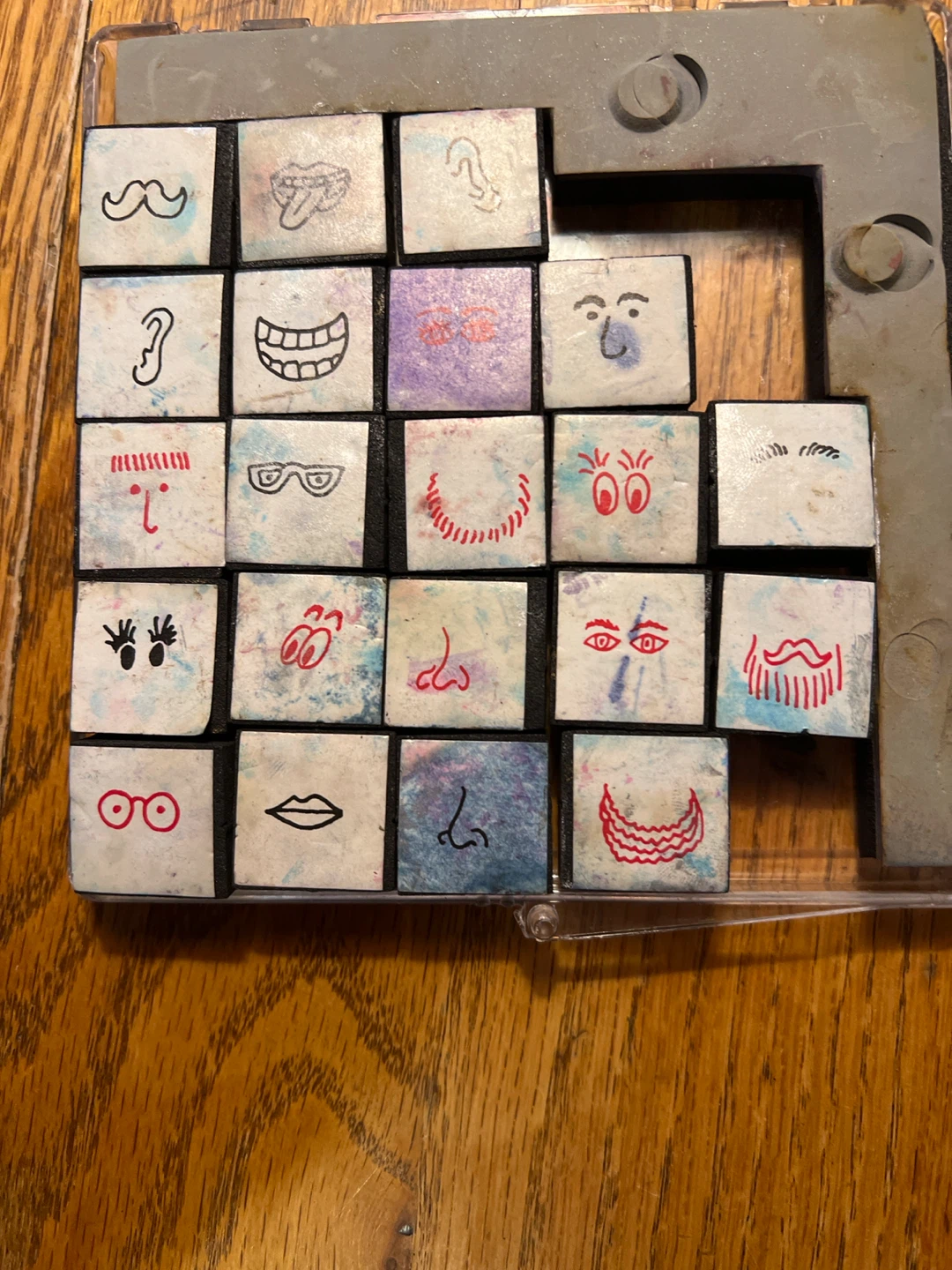Face Parts Puzzle Tiles