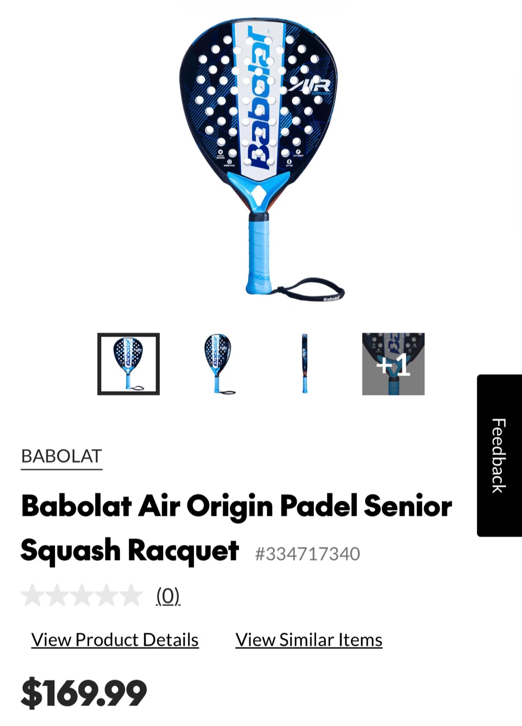 Babolat Air Origin Padel Senior Squash Racquet - photo 3