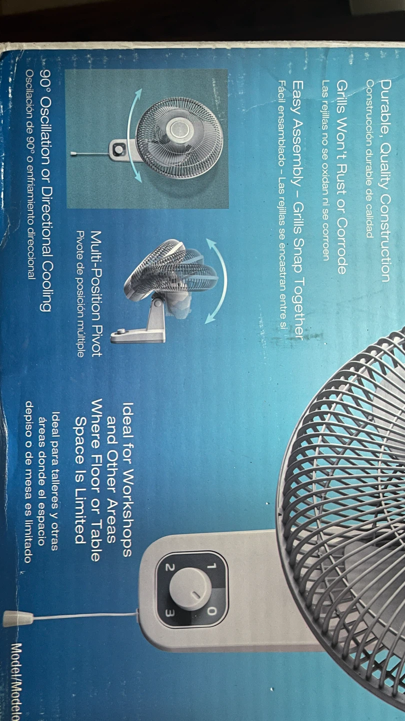 Lasko 12" Oscillating Wallmount Fan - photo 3