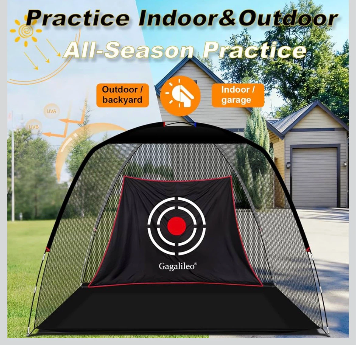 Gagailileo Golf Practice Net 10FT x 7FT