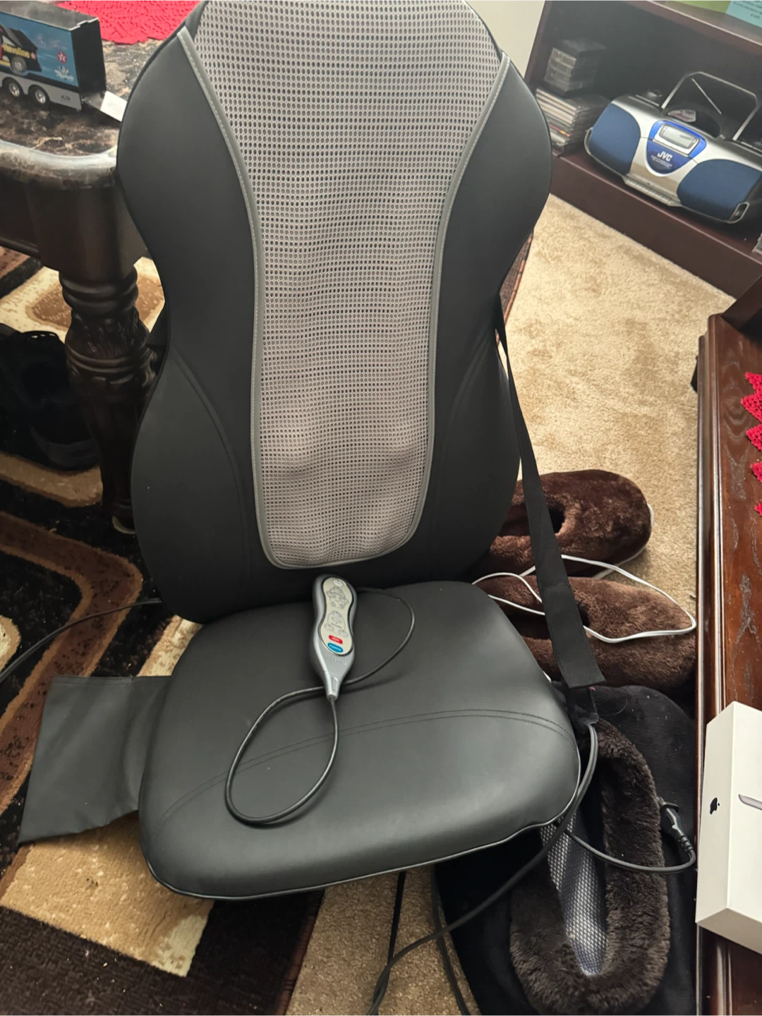 Homedics Heat and Massage cushion with Remote. Used once