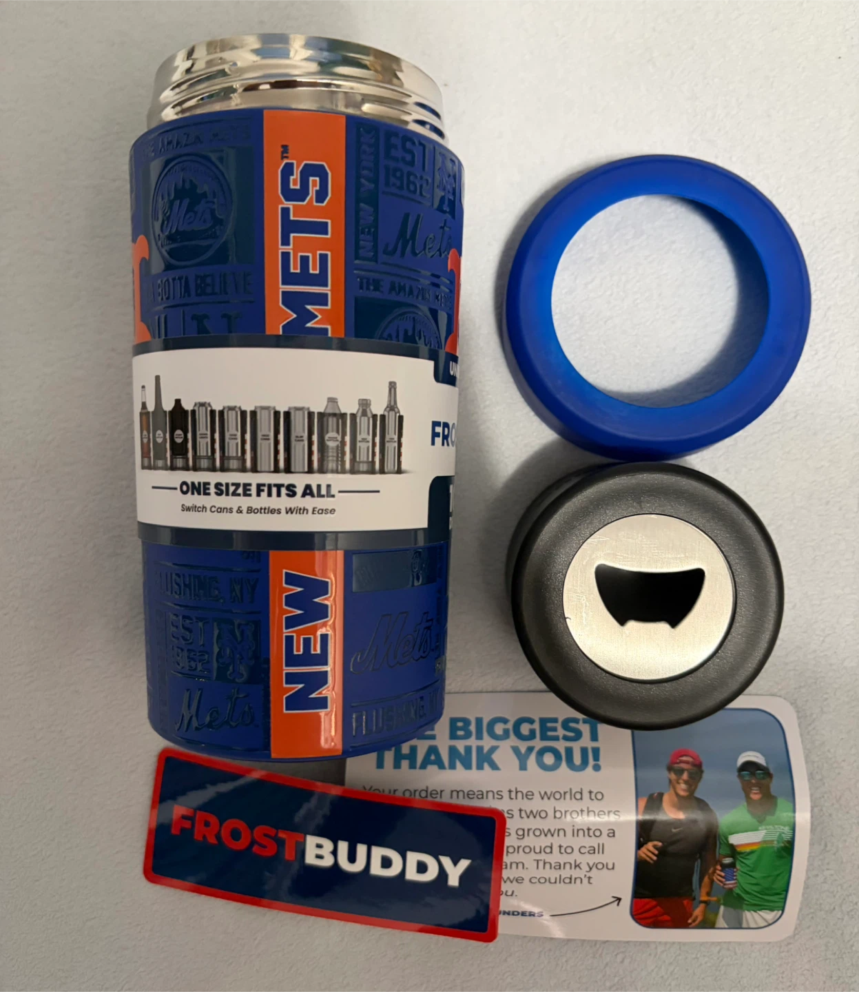 FrostBuddy New York Mets Universal Buddy Fits Cans & Bottles - photo 3