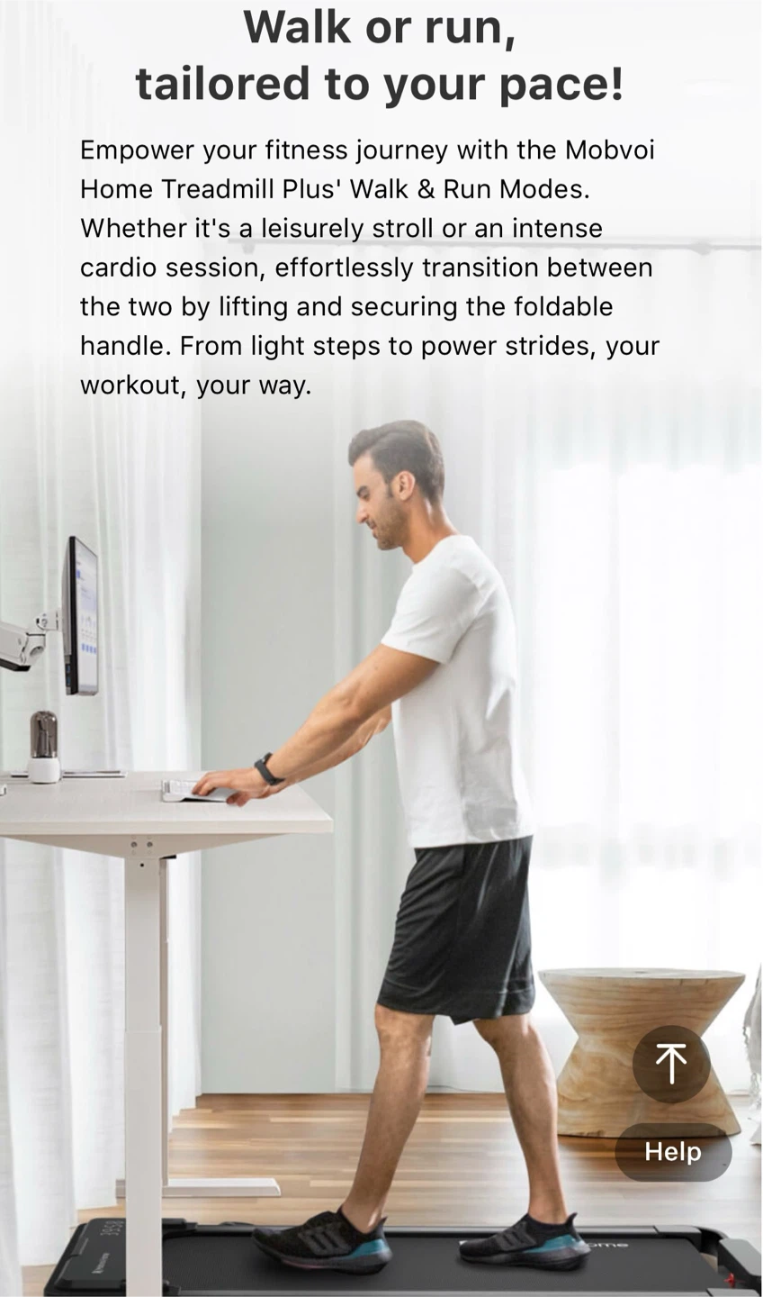 Mobvoi Home Treadmill Plus brand new sealed - photo 3
