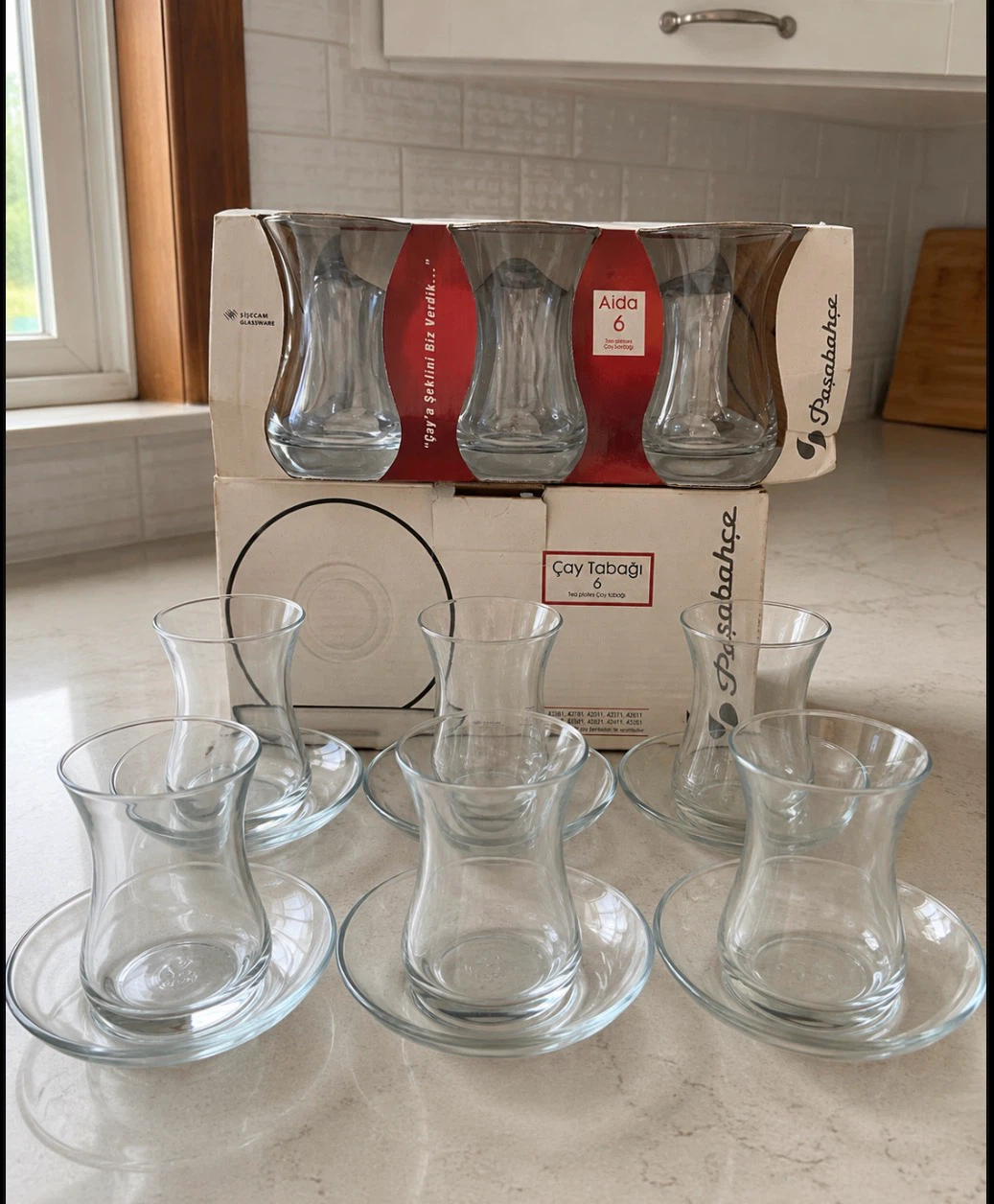 Vural Aida Tea Glasses and Saucers Set - 6 Count - photo 2