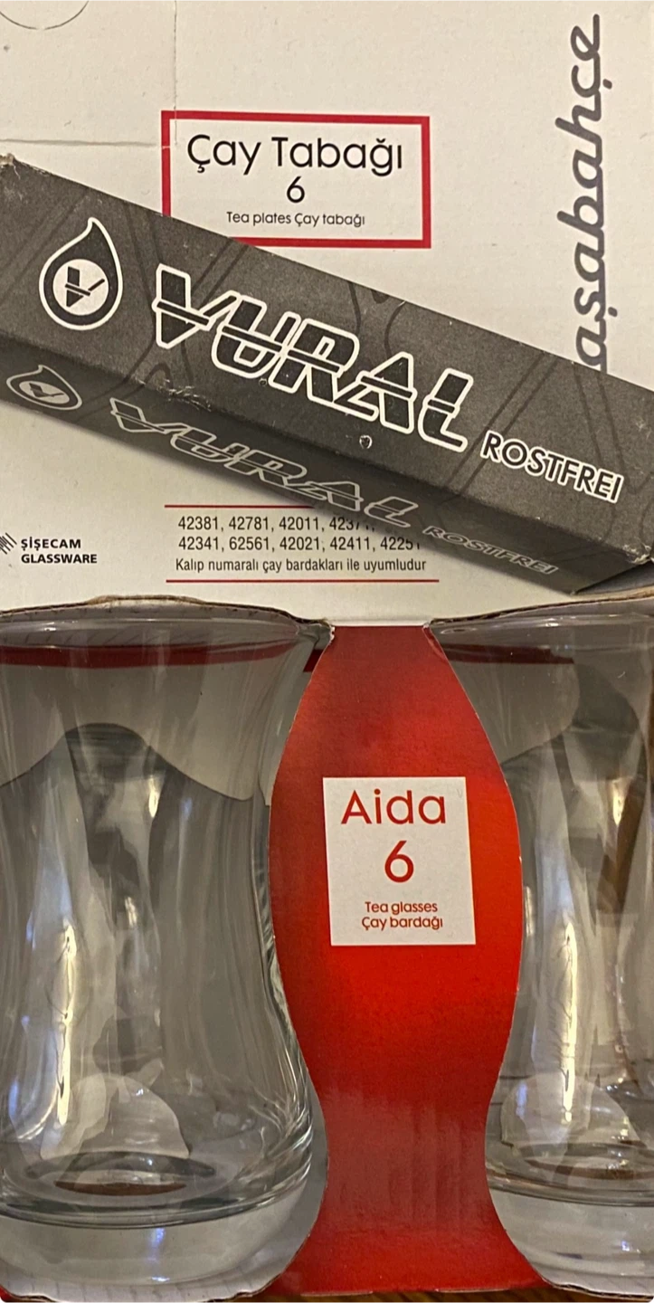 Vural Aida Tea Glasses and Saucers Set - 6 Count - photo 4