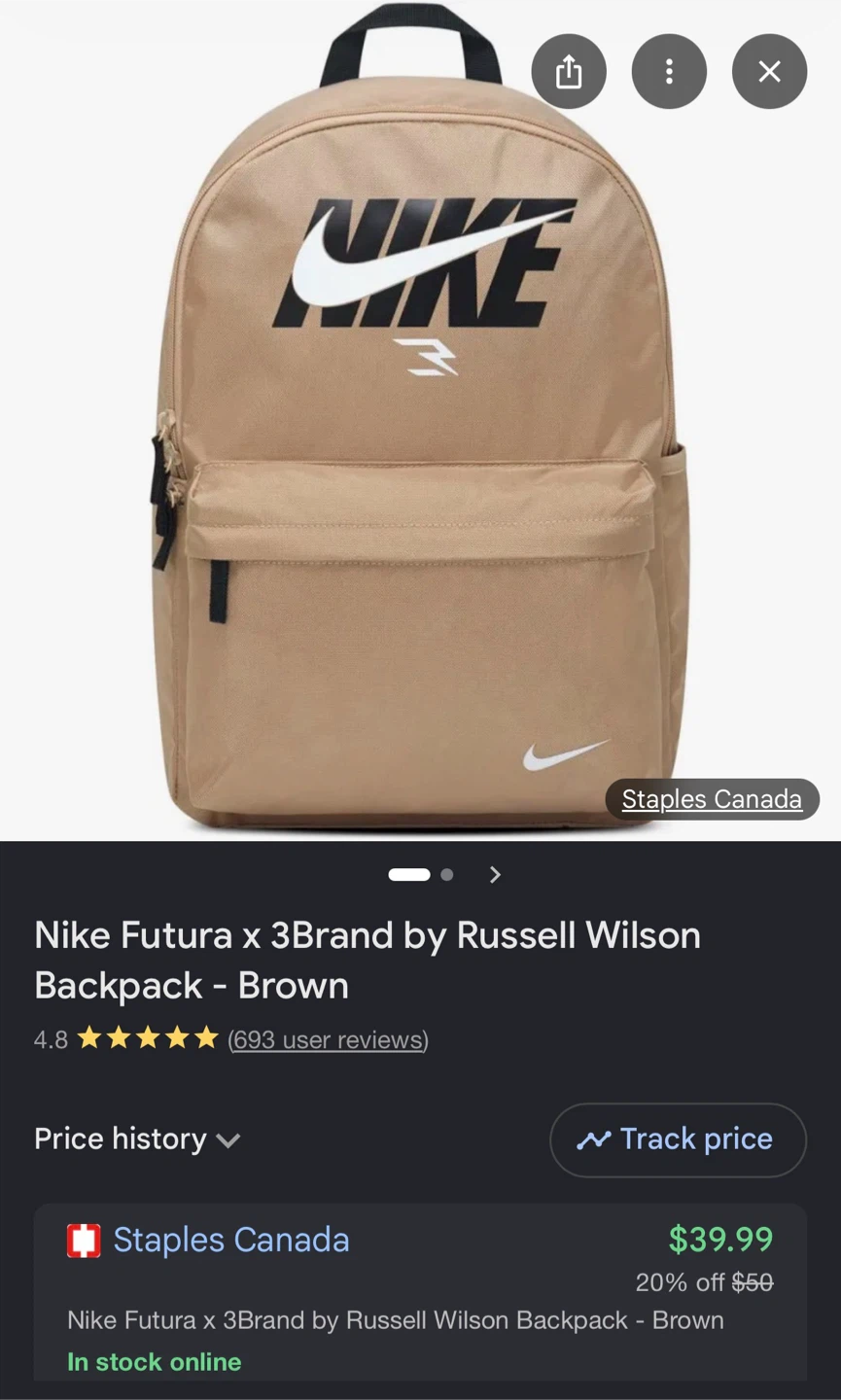 Nike Futura x 3Brand by Russell Wilson Backpack - Brown - photo 3