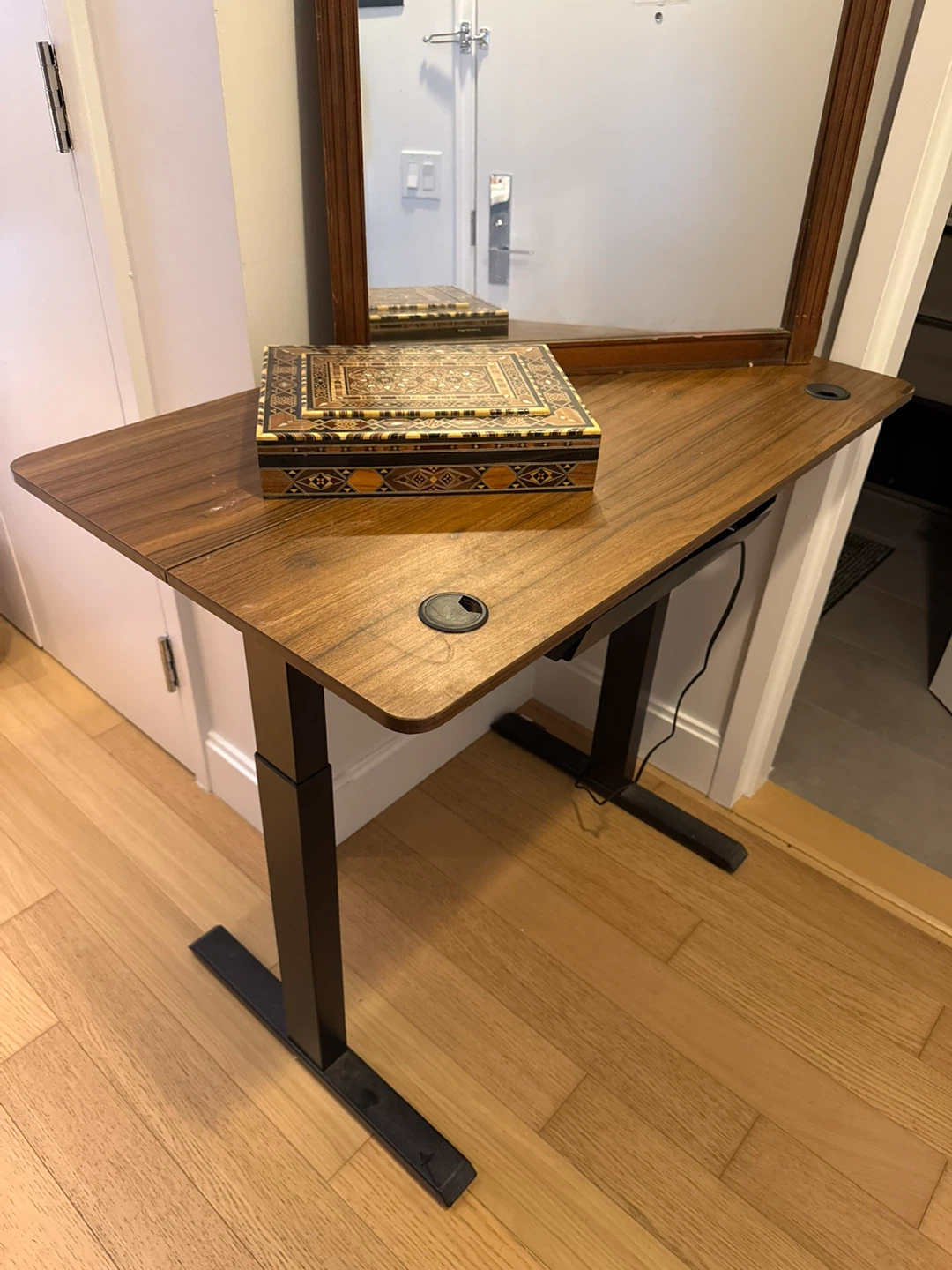 FEZIBO Electric Standing Desk – Walnut Finish - photo 2