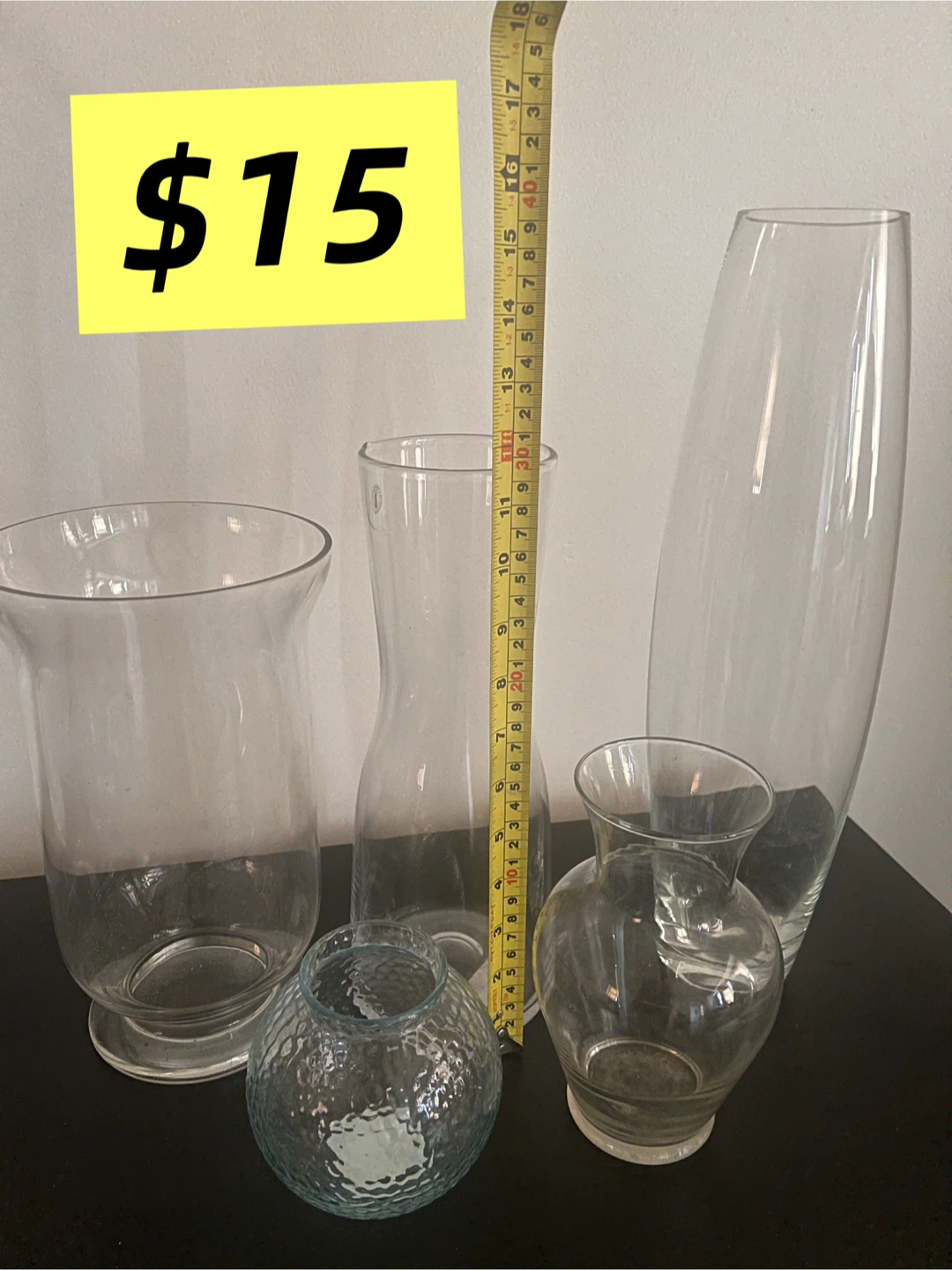 Assorted Glass Vases $15/set - photo 2