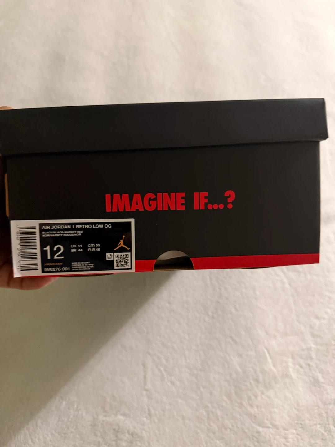 Air Jordan 1 Retro Low OG Bred Sz 12 - photo 2