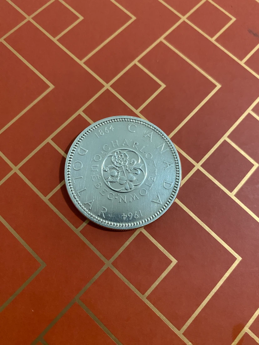 🇨🇦 1964 Canadian Silver Dollar – | 80% Silver 🪙 - photo 2