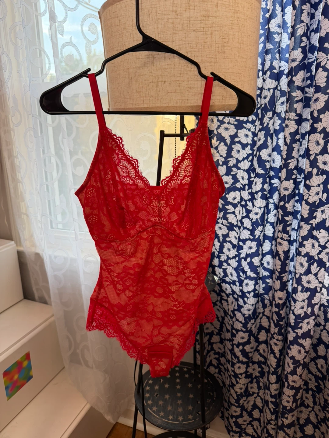 Red Lace Bodysuit