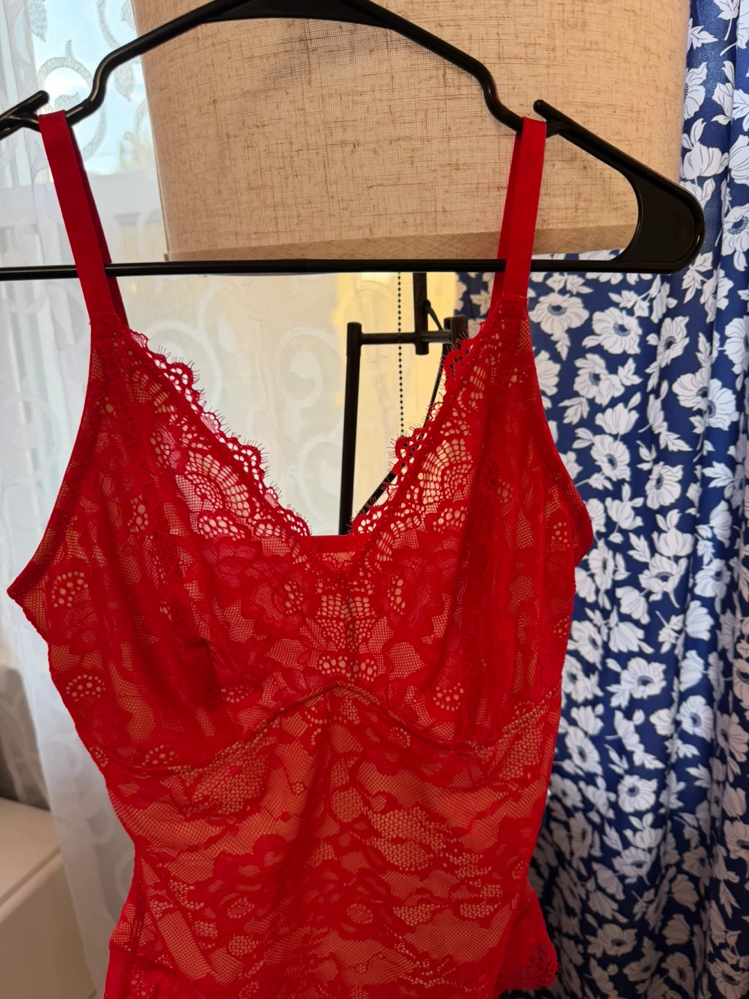Red Lace Bodysuit - photo 2