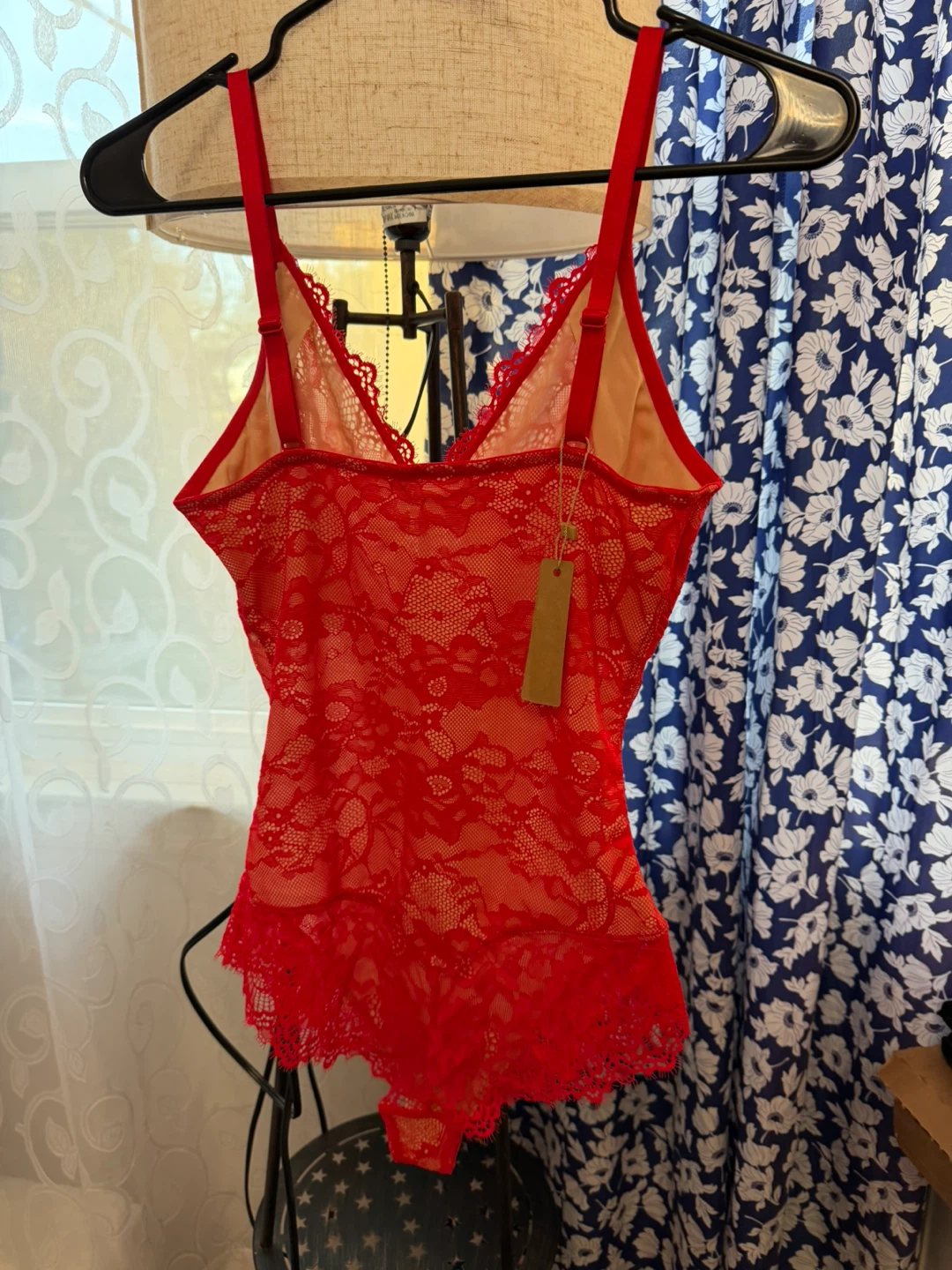 Red Lace Bodysuit - photo 3