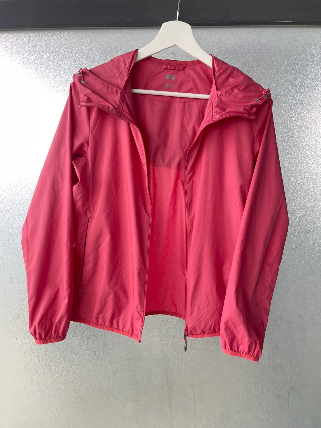 Uniqlo Pink Hooded Windbreaker Jacket