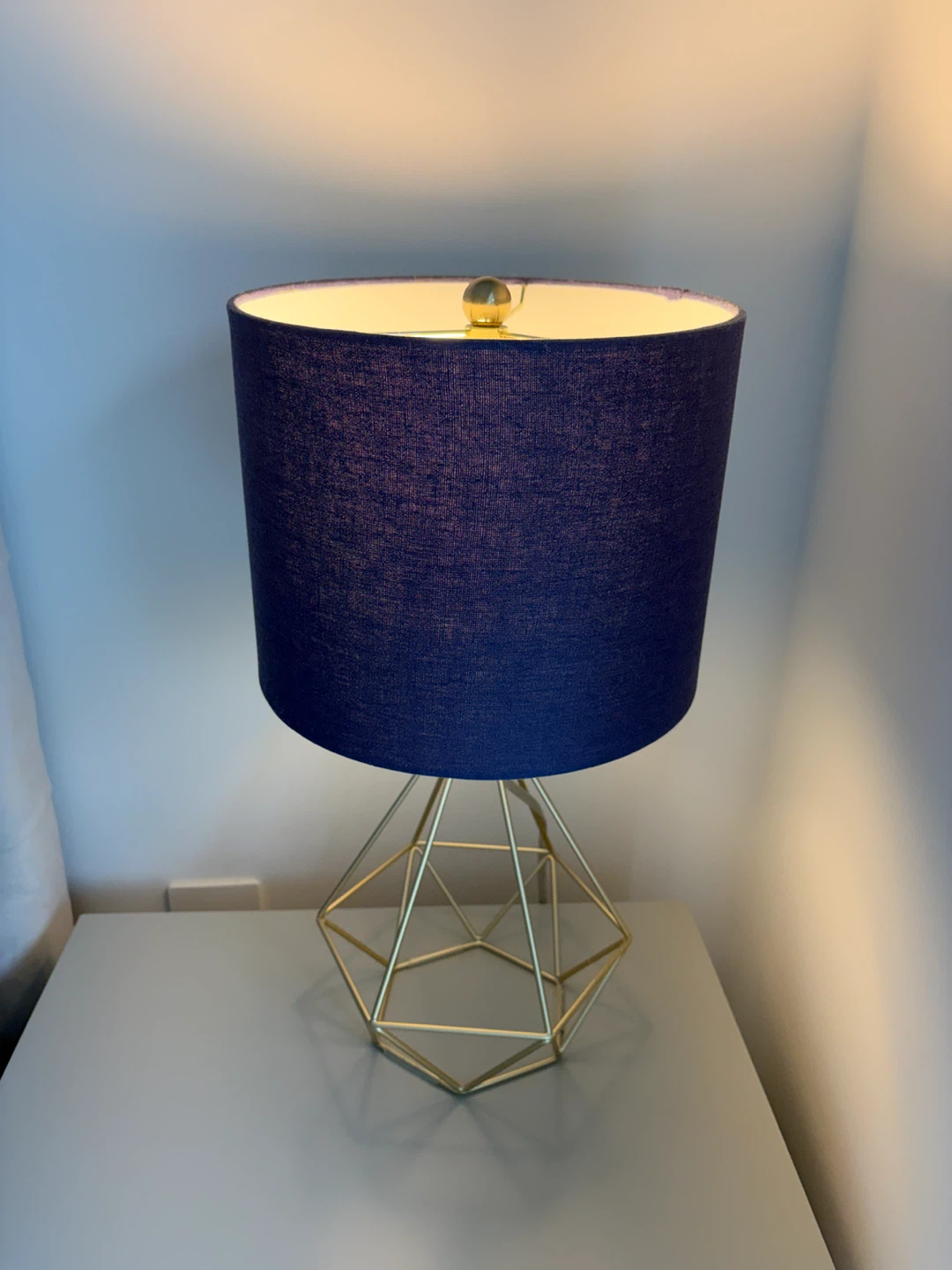 2 Table Lamp with Geometric Base