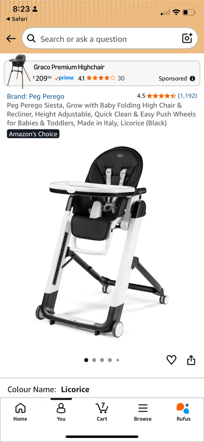 Peg Perego Siesta Highchair