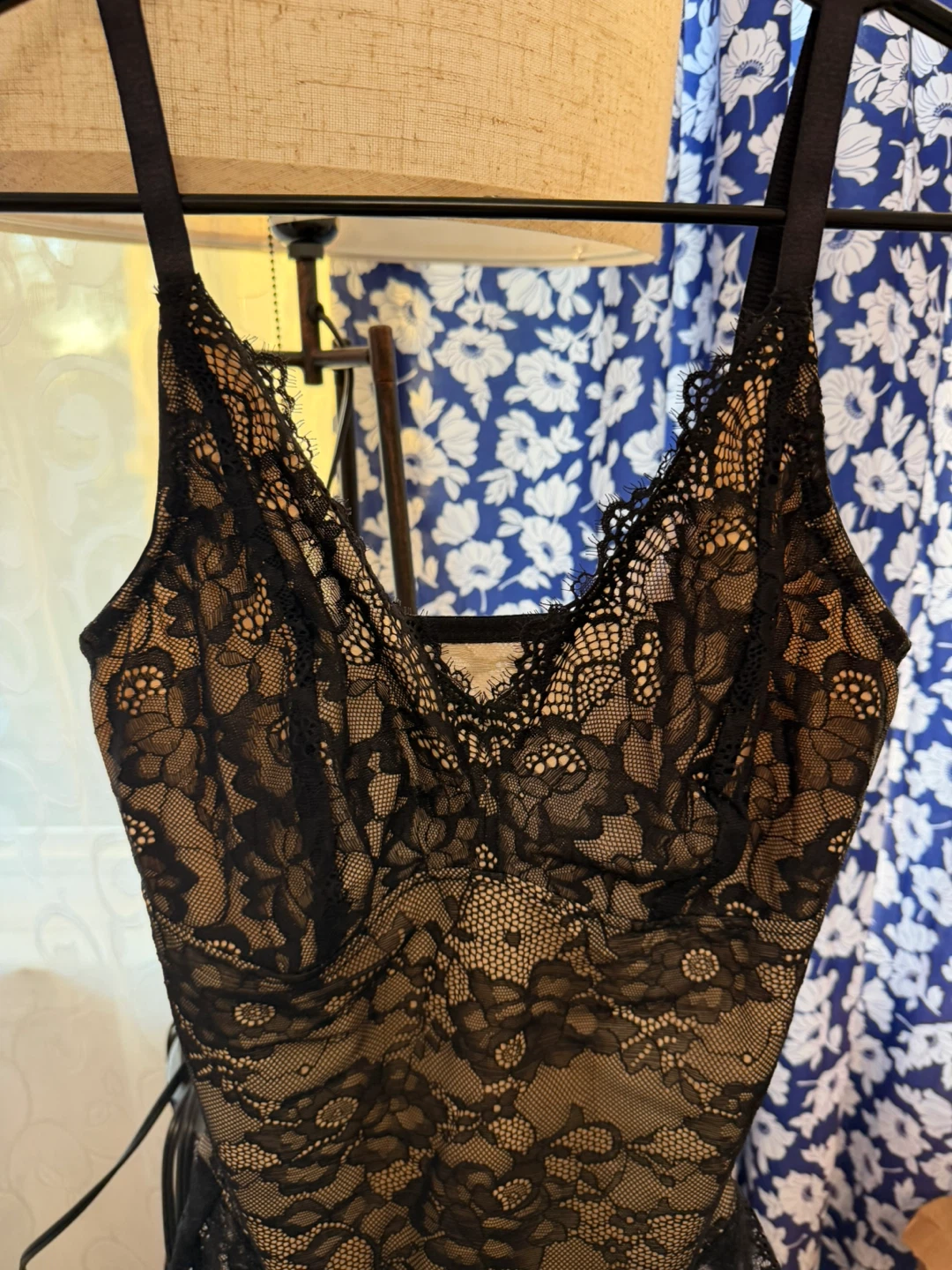 Women's Black Lace Teddy Bodysuit - photo 2