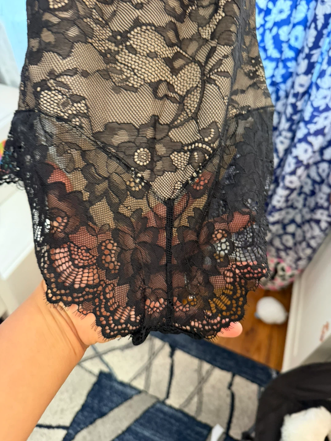 Women's Black Lace Teddy Bodysuit - photo 4