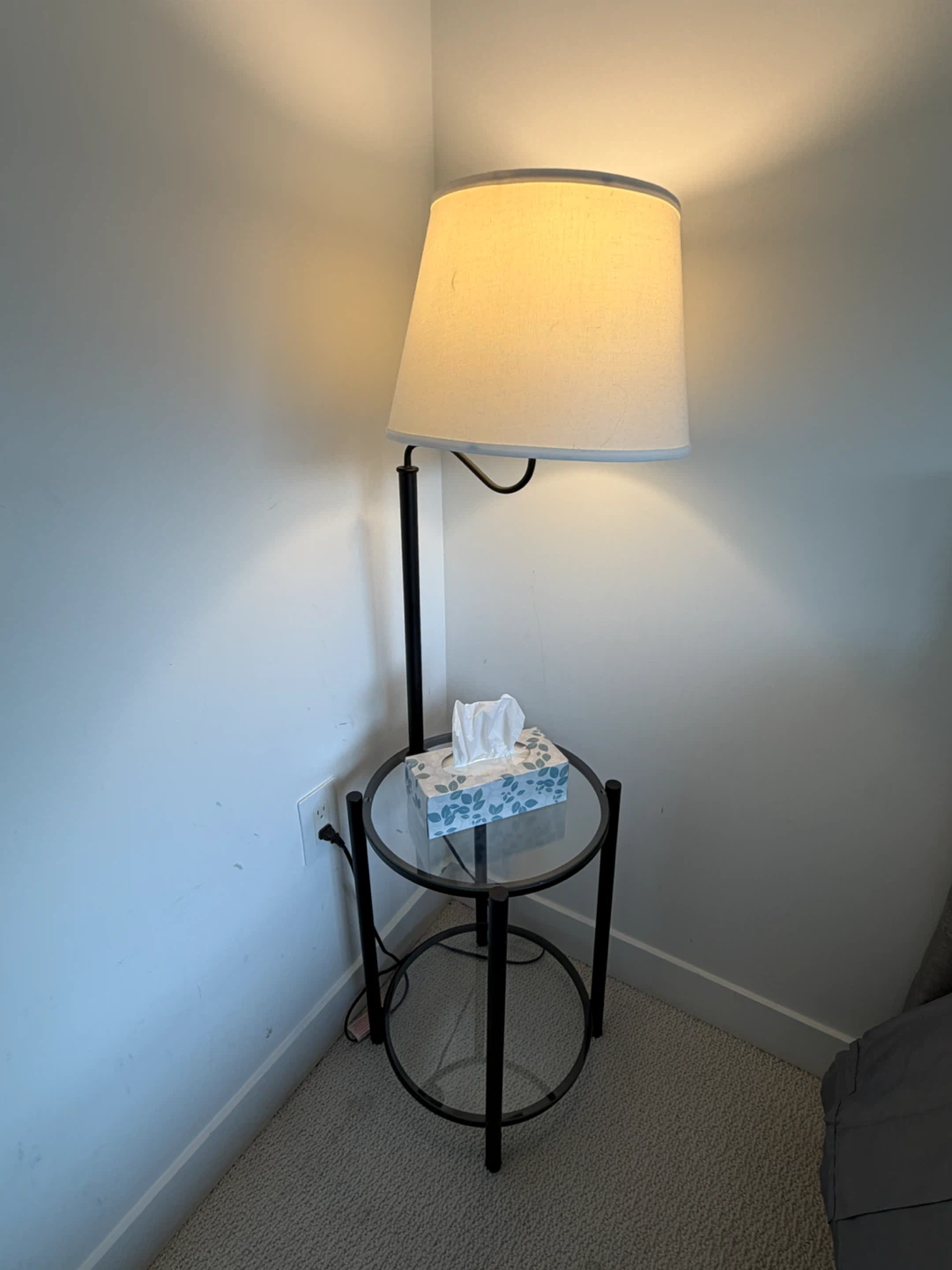 Floor Lamp with Side Table - photo 2