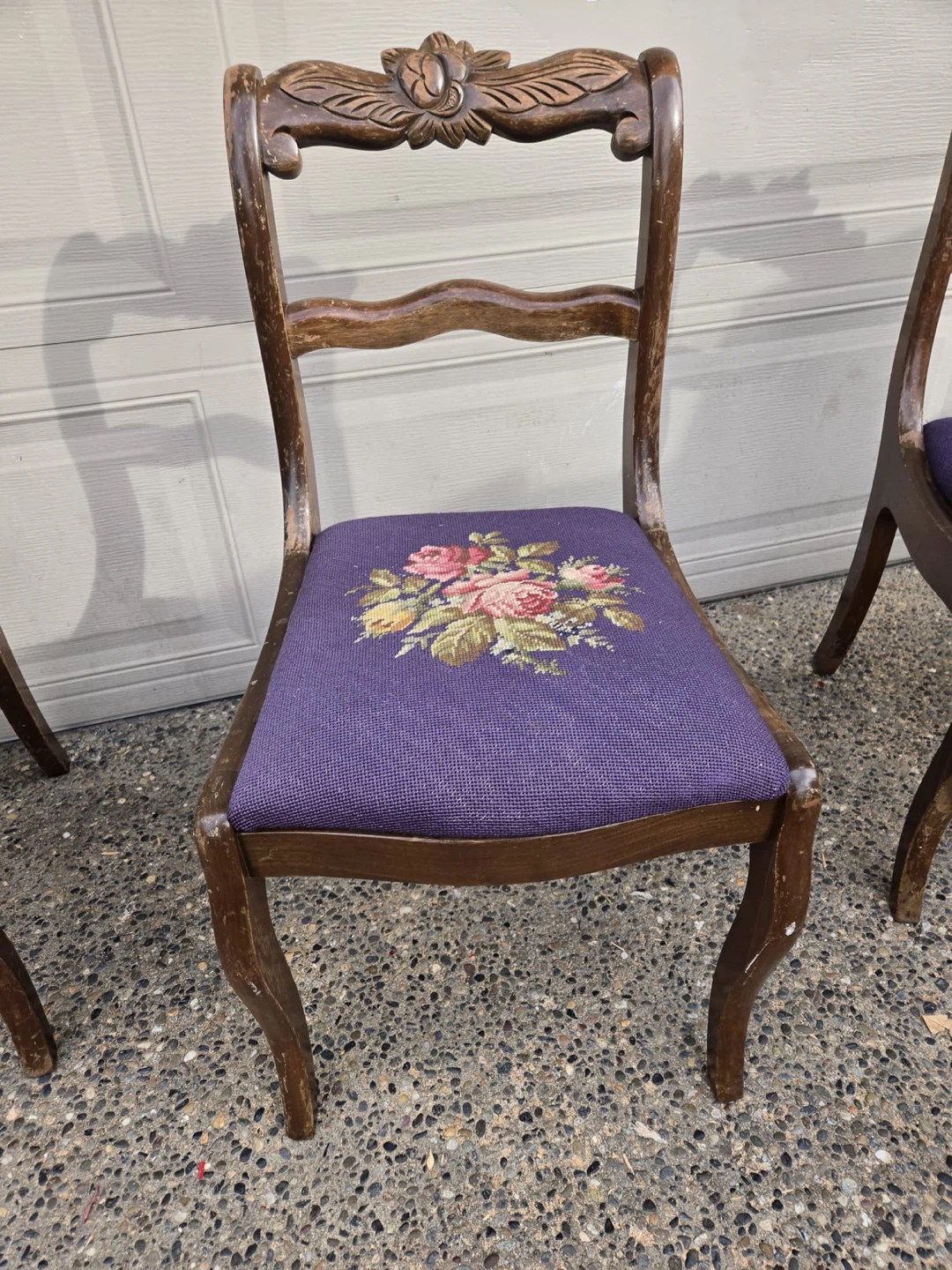 Victorian semiantique carved chairs - photo 2