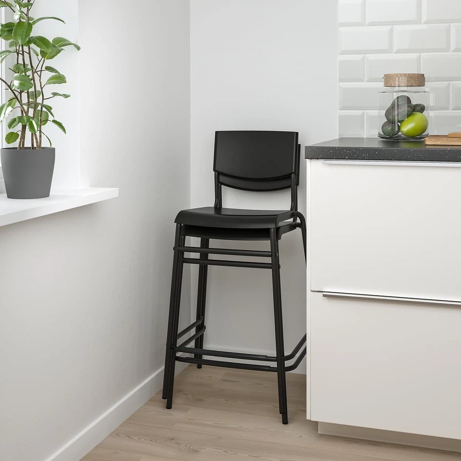 2 x STIG Bar stool with backrest chairs - photo 3