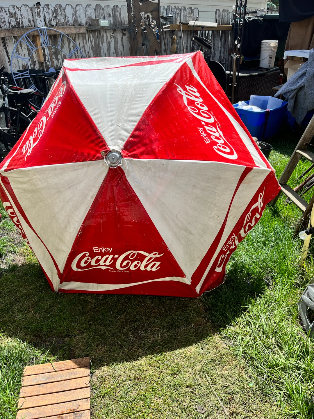 Coca-Cola Patio Umbrella and Cooler - photo 2