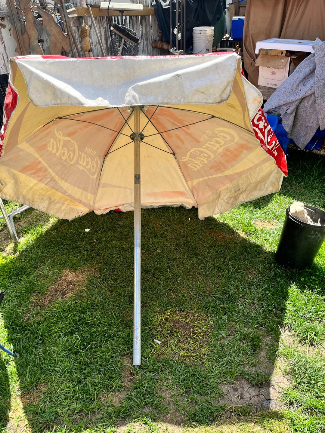 Coca-Cola Patio Umbrella and Cooler - photo 3