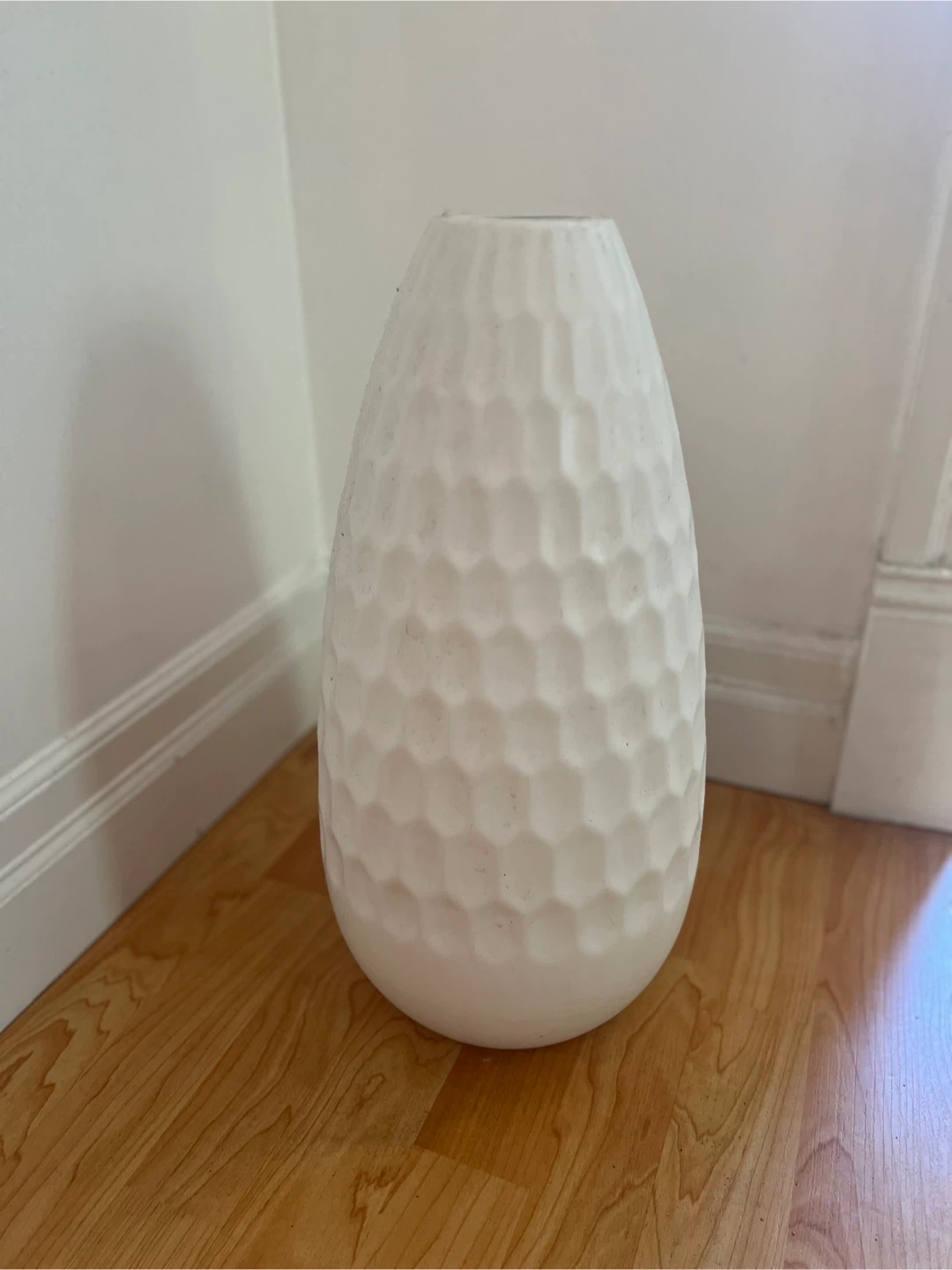 HomeSense White Textured Vase