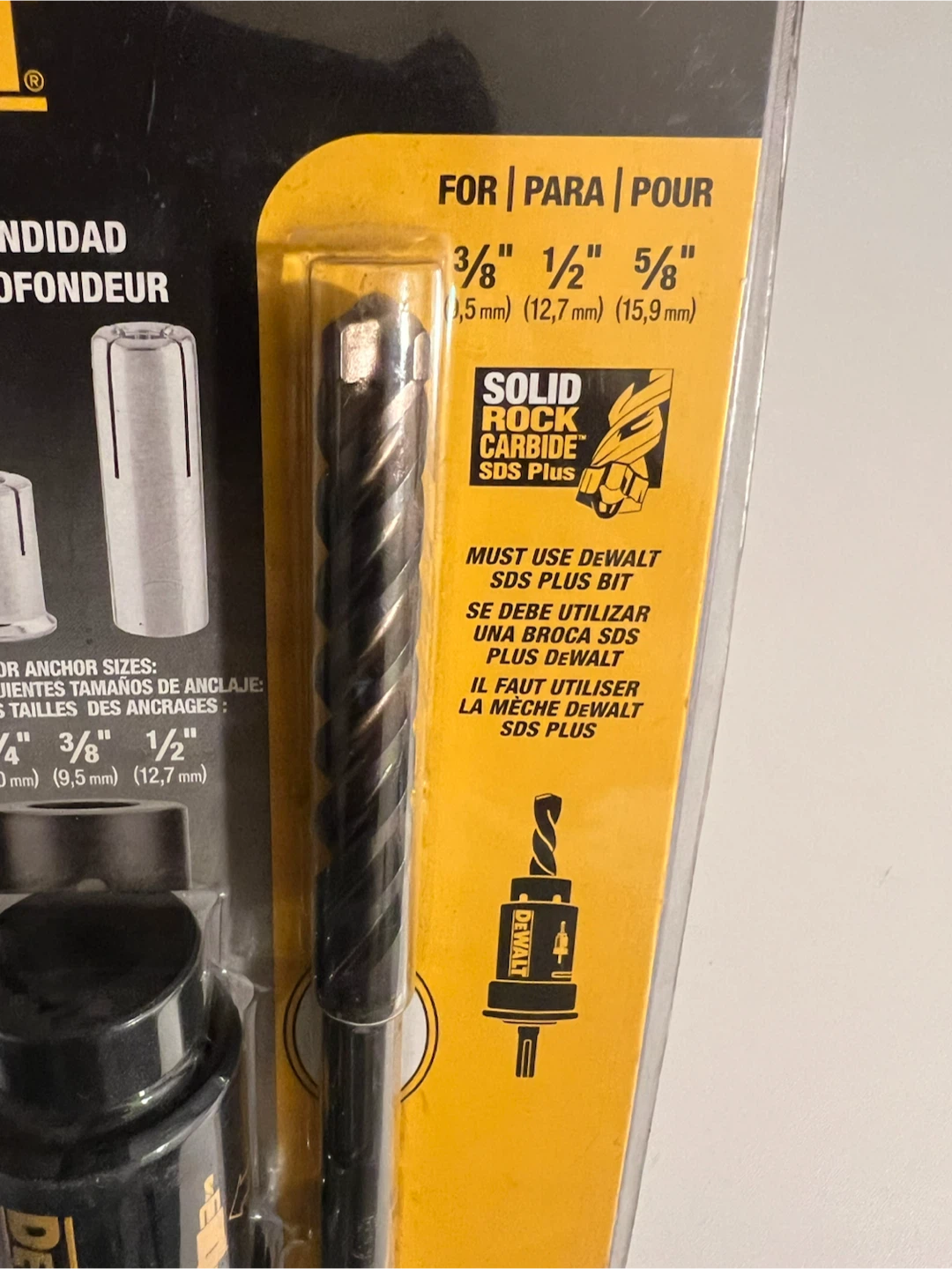 DEWALT depth Setter with 1/2" SDS Plus Masonry Drill Bit - photo 3
