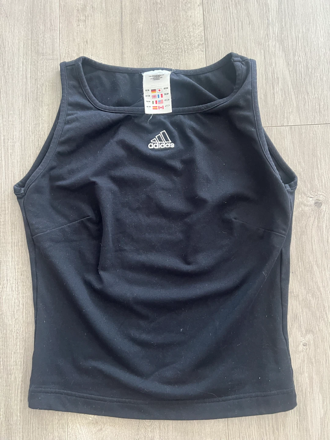 Black Adidas Crop Tank Top