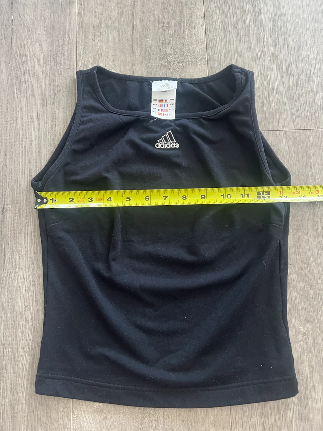 Black Adidas Crop Tank Top - photo 4
