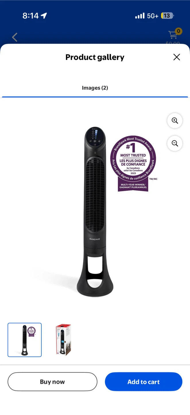 Honeywell QuietSet 5 Whole Room 40" Tower Fan with Remote - photo 3