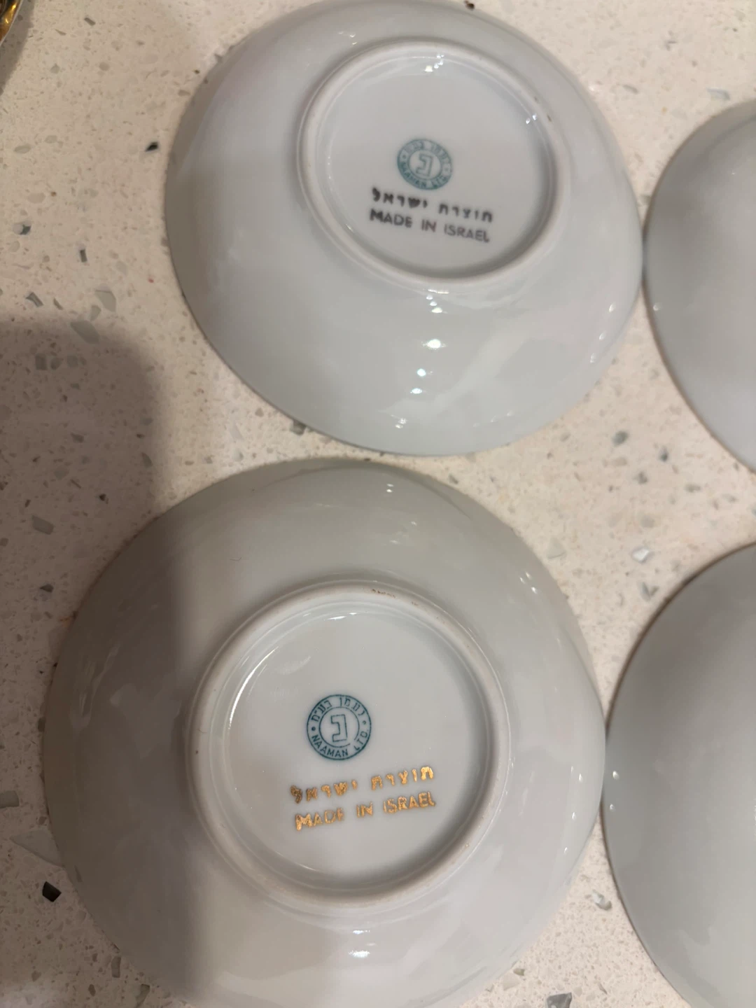 Set of 6 Small Vintage Dessert Plates - Made in Israel - photo 3