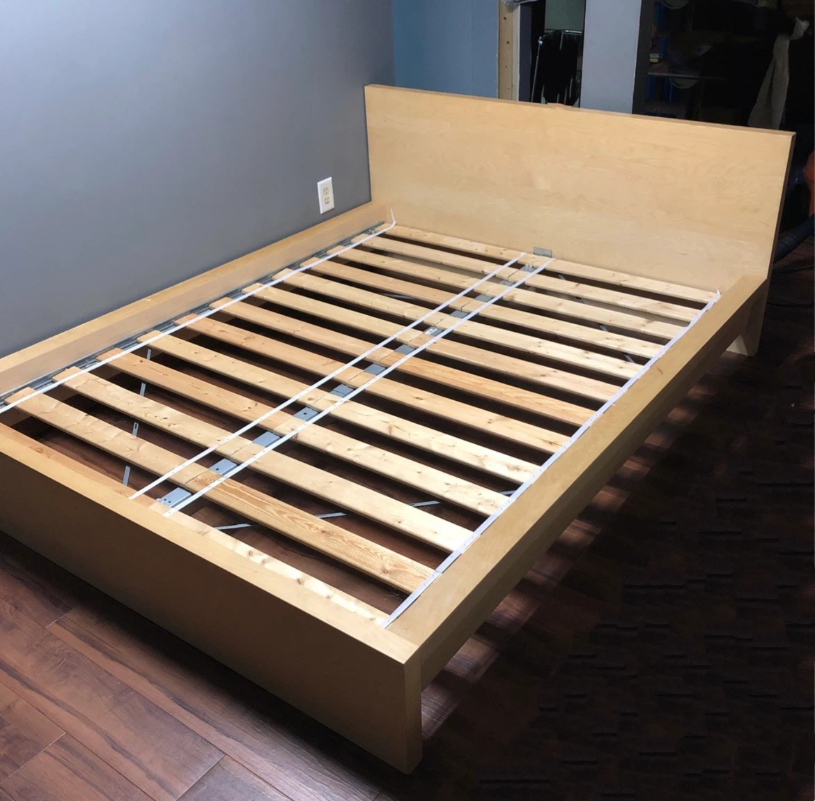 IKEA full size bed frame in yellow colour